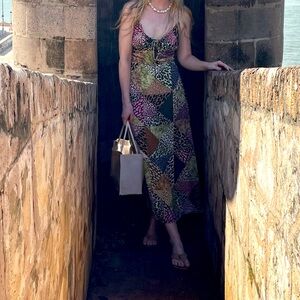 RESA Kaitlyn midi dress in “kush” print